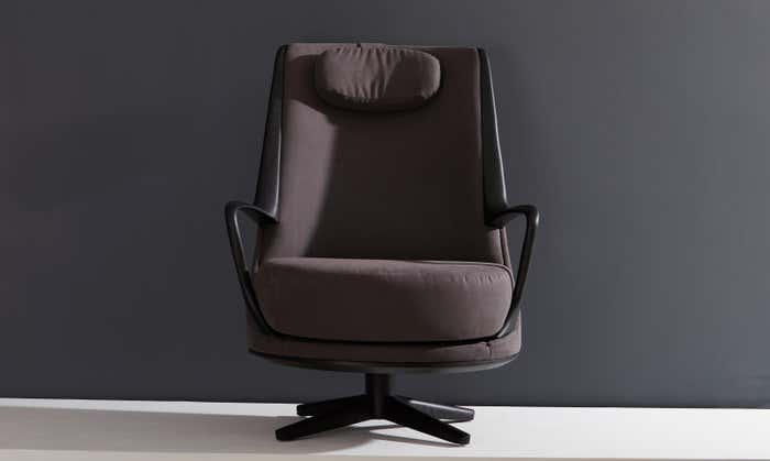 Modern Brazilian Armchair in Solid Wood