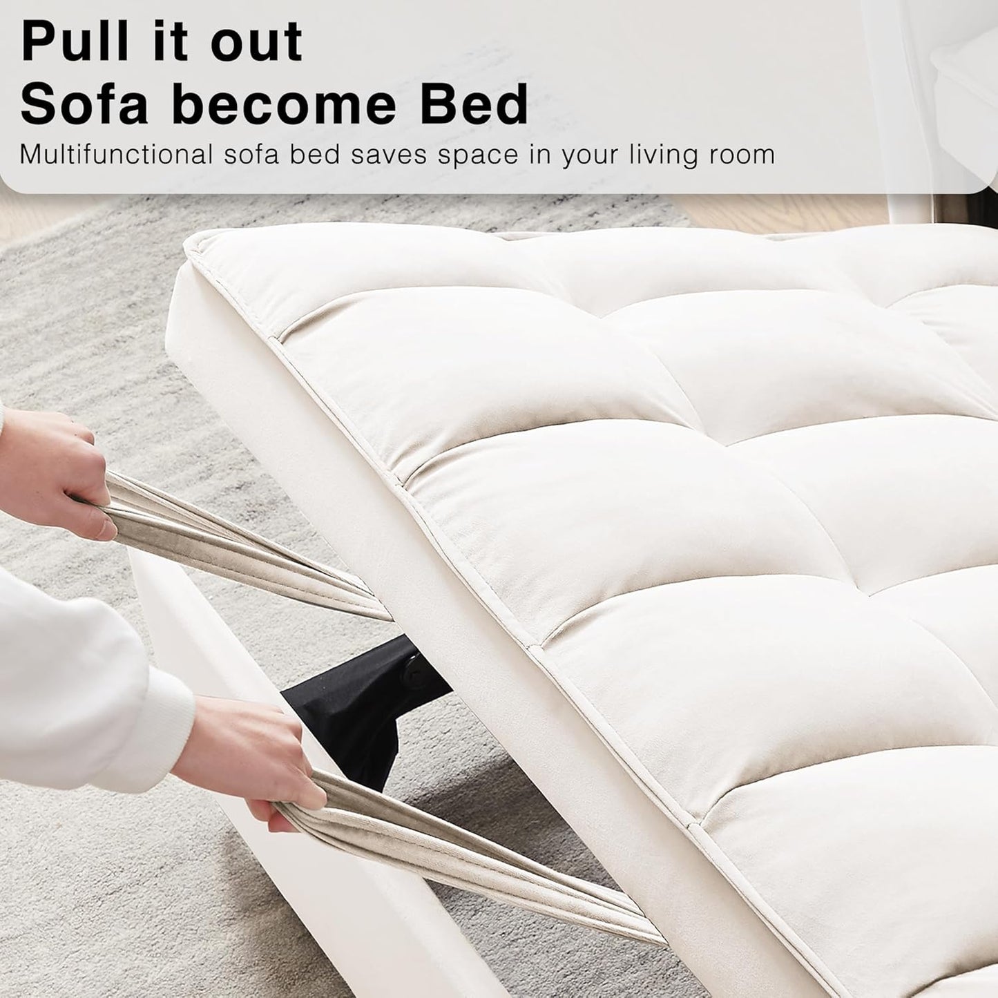 3 in 1 Convertible Sleeper Sofa Bed