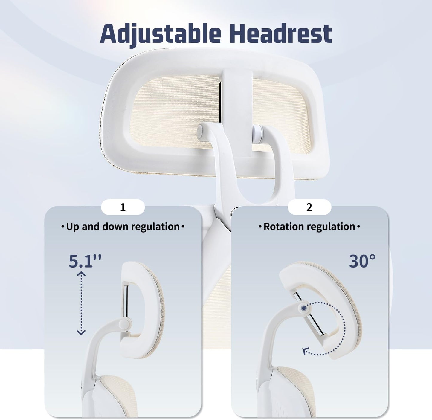 Ergonomic Office Chair with Retractable Footrest