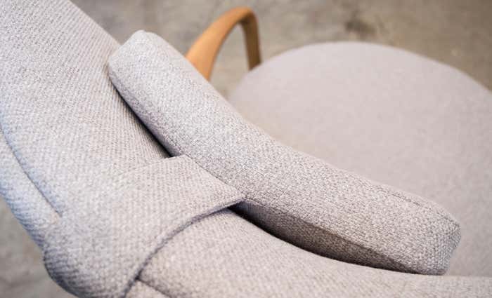 Modern Brazilian Armchair in Solid Wood