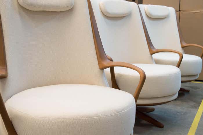 Modern Brazilian Armchair in Solid Wood